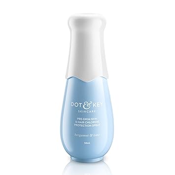 Dot & Key Pre Swim Skin & Hair Chlorine Protection Spray SPF 30, 50ml, for all skin types, swimspray for chlorine protection in swimming pool