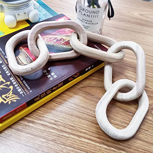 Decorative Wood Chain Link Modern Decorative Chain Link Natural