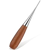 Diudus Sewing Awl, Leather Awl Tool with Wooden Handle, Scratch Awls | Leather Hole Punch Tool for Punching Stitching Book Binding Leathercraft