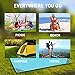 LITAUS Outdoor Picnic Beach Blanket Stakes, Waterproof Camping Trap Beach,Camping,Traveling Hiking,Pocket blanket Corner Pockets, Loops Bag