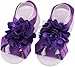 Toptim Baby Girl's Barefoot Sandals Flower for Newborn Toddlers (0-3T) (Mixed 12 Colors)