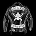 VEGASBEE GODSPEED WINGED CROSS WINGS CHRISTIAN BIKER RIDER JACKET REFLECTIVE PATCH LARGE