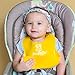PandaEar Set of 2 Cute Silicone Bibs for Babies & Toddlers (10-72 Months) Waterproof, Soft, Unisex - Pink/Yellow