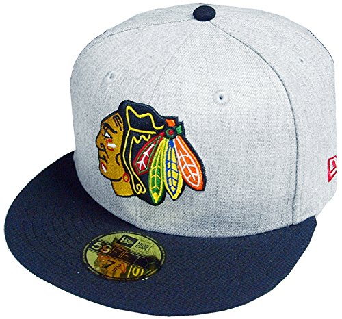 New Era Chicago Blackhawks Heather Cap 59fifty 5950 Fitted Special Limited Edition NHL