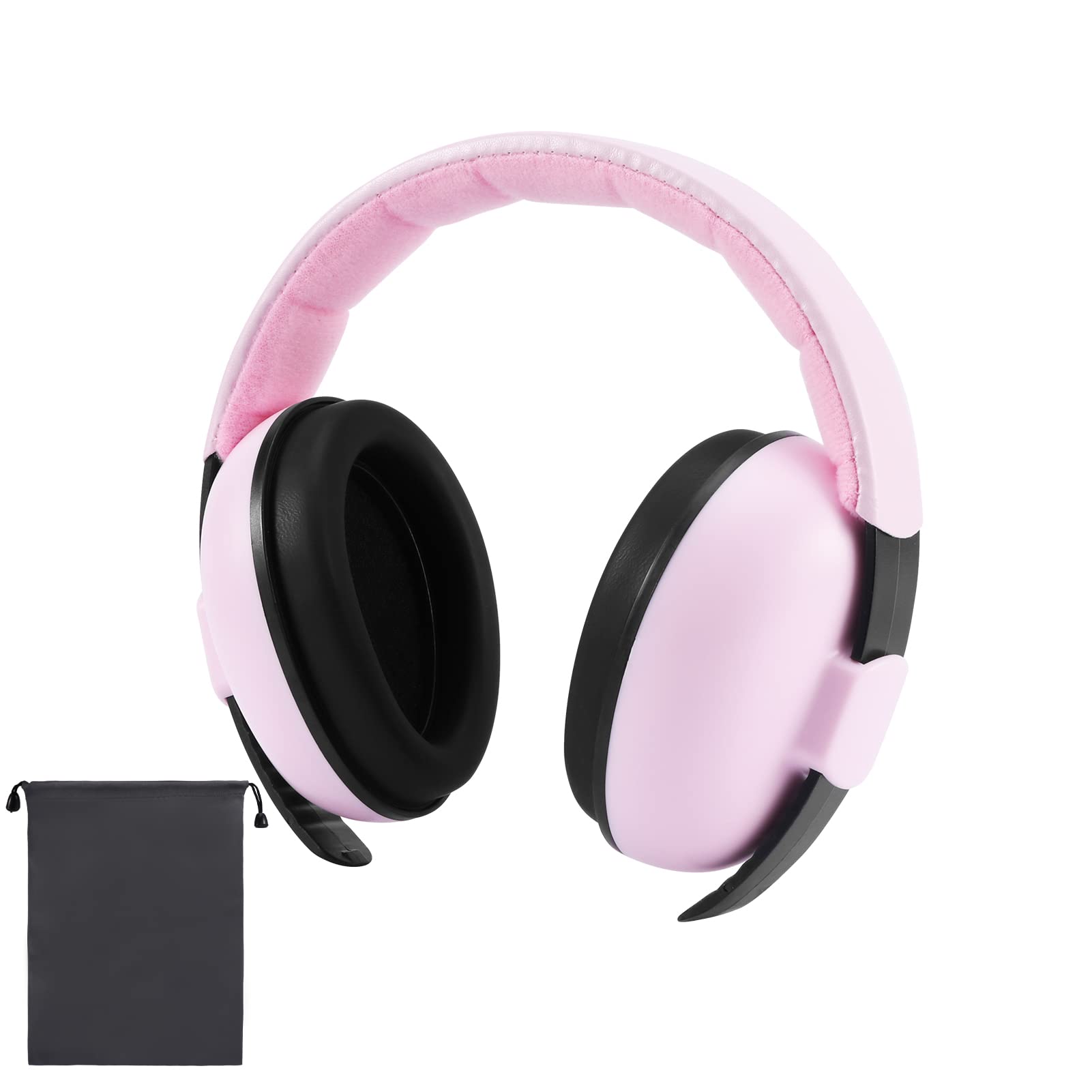 Noise Cancelling Headphones for Kids,Noise Cancelling Headphones Wired,Baby Ear Defenders for Babies and Toddlers 12 to 36 Months - Protects Infants from Hearing Damage and Improves Sleep - Pink