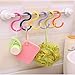 XGATML AMAHLE YIROCK Svaitend S Shaped Colorded Plastic Hooks, Multifunctional Hook for Storage Room Kitchen Bathroom (Pack of 12)