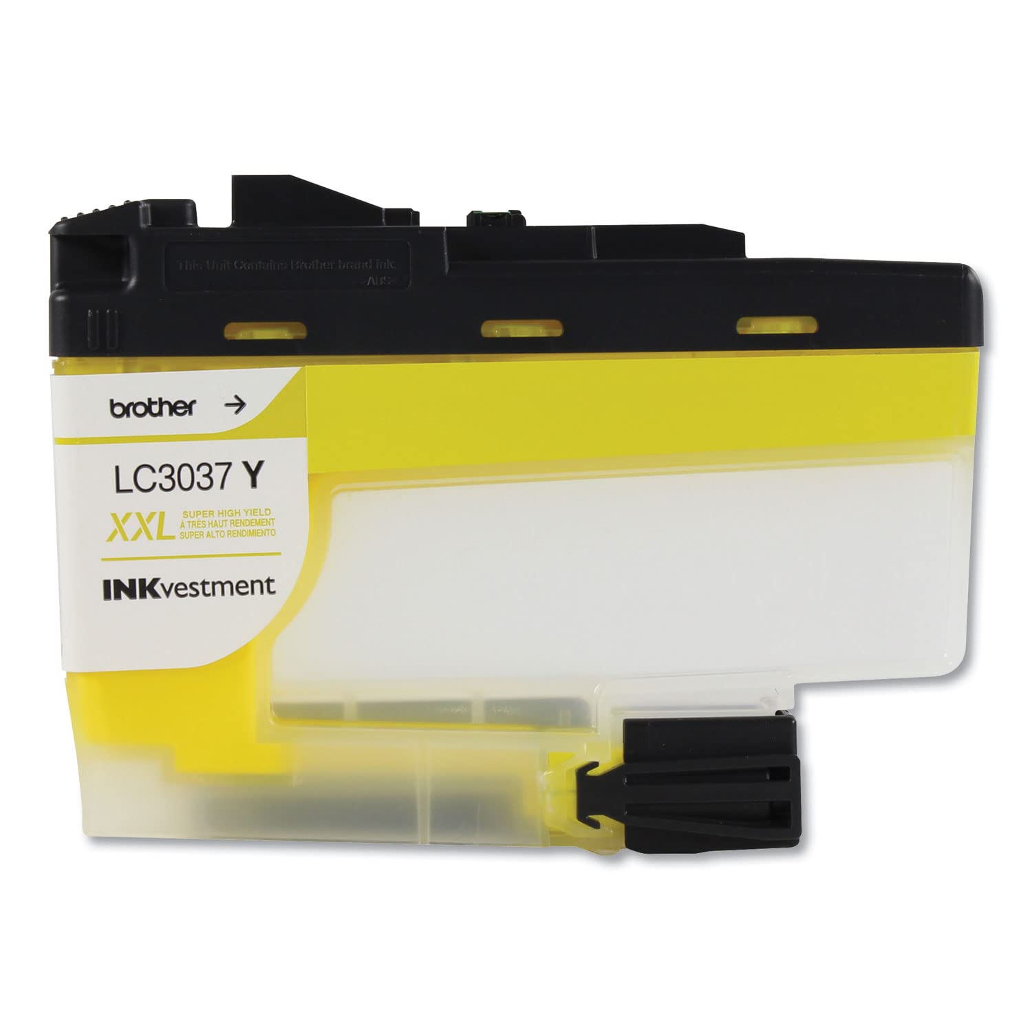 Brother Genuine LC3037Y, Single Pack Super High-Yield Yellow INKvestment Tank Ink Cartridge, Page Yield Up to 1,500 Pages, LC3037