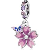 VOROCO Coffee Moon Star Dream Catcher Charms for Bracelet 925 Sterling Silver Dangle & Beads Charm for Charm Bracelet and Necklace DIY Charm Jewelry Gifts for Women