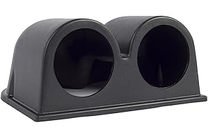 ESUPPORT Car 2" 52mm Dual Hole Dash Gauge Pod Holder Black