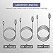 MFi Certified iPhone Charger Lightning Cable 5 Pack[3/3/6/6/10FT] Extra Long Nylon Braided USB Charging & Syncing Cord Compatible iPhone Xs/Max/XR/X/8/8Plus/7/7Plus/6S/6S Plus/SE/iPad/Nan More