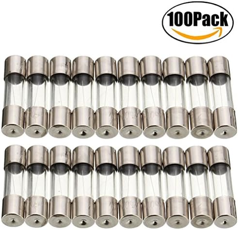 FBApayipa pack of 100 pcs F2AL Fast-Blow Fuse 2A 250V Glass Fuses 5 x 20 mm (2amp) (F2A)