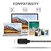 Lightning Cable, Nylon Braided Durable Charging Cord Lightning Cable for iphone X, 8 Plus, 8, 7 Plus etc. (Black & White)