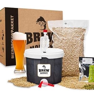 Brew Monkey Basis Weizen bierbrouwpakket | 5 Liter | Bier Brouwen in je Eigen Keuken | Bier Brouw Pakket met verse…
