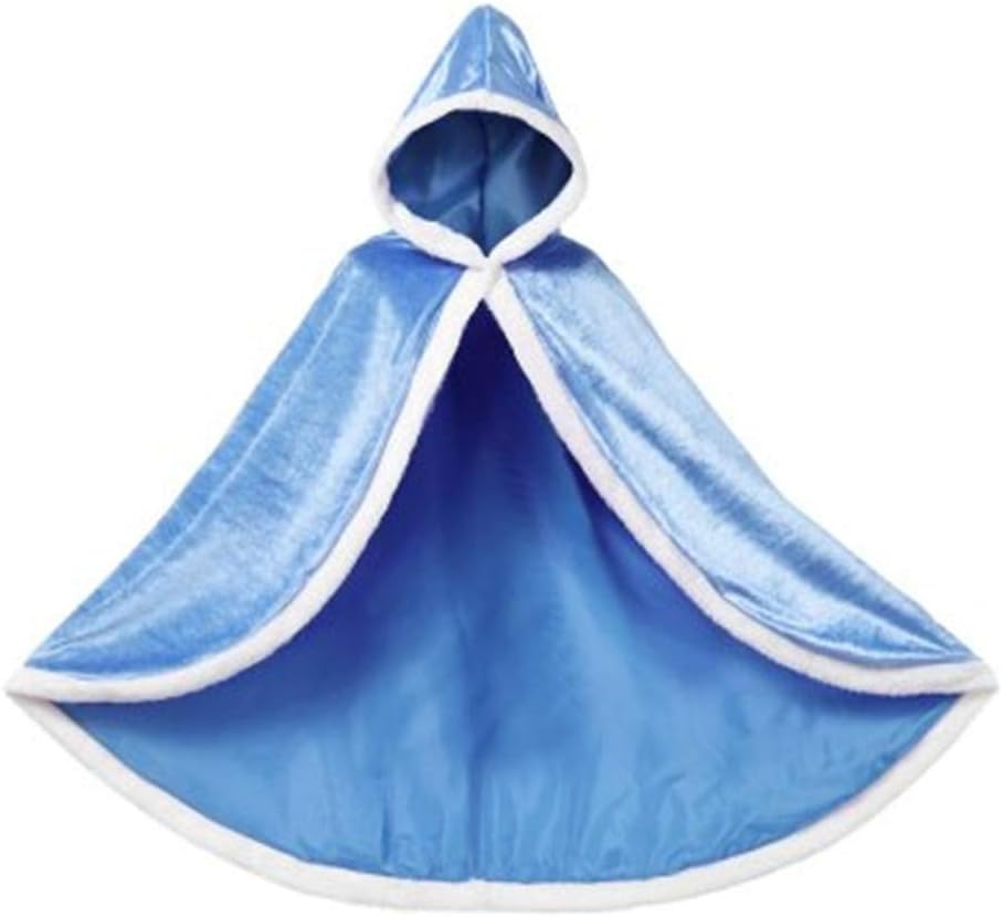 GooKit Princess Cape Cloaks Girls Princess Costumes Christmas Party Dress Up 3-12 Years