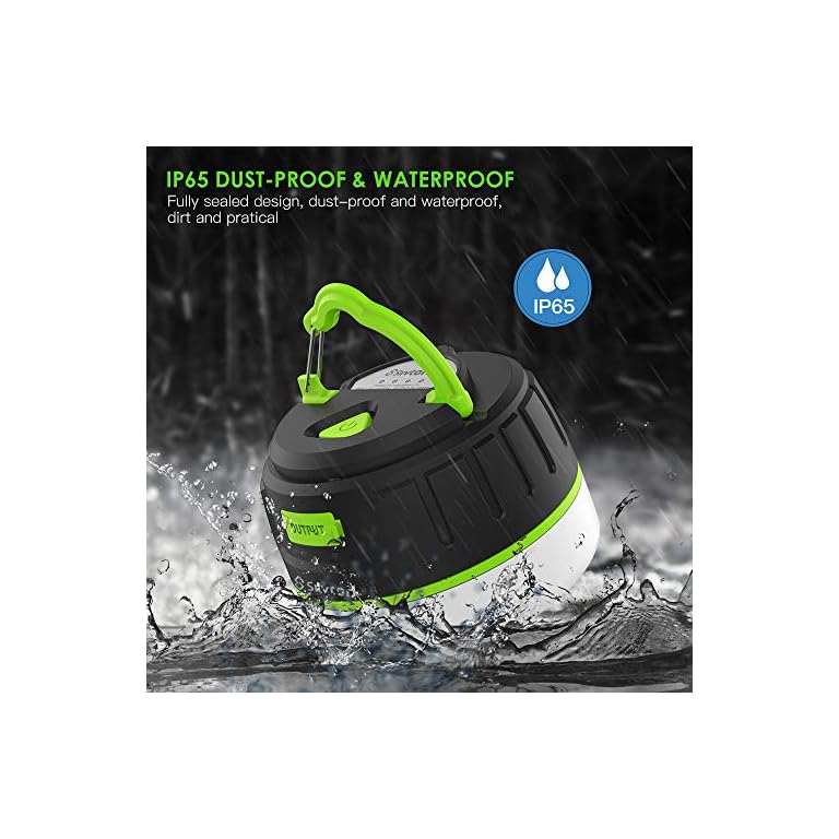 Siivton Camping Lights, Rechargeable Camping Lantern with Remote
