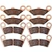 ECCPP FA159 Brake Pads Front and Rear Sintered Replacement Brake Pads Kits Fit for 2014 Polaris RZR 800,2014 Polaris RZR S 800