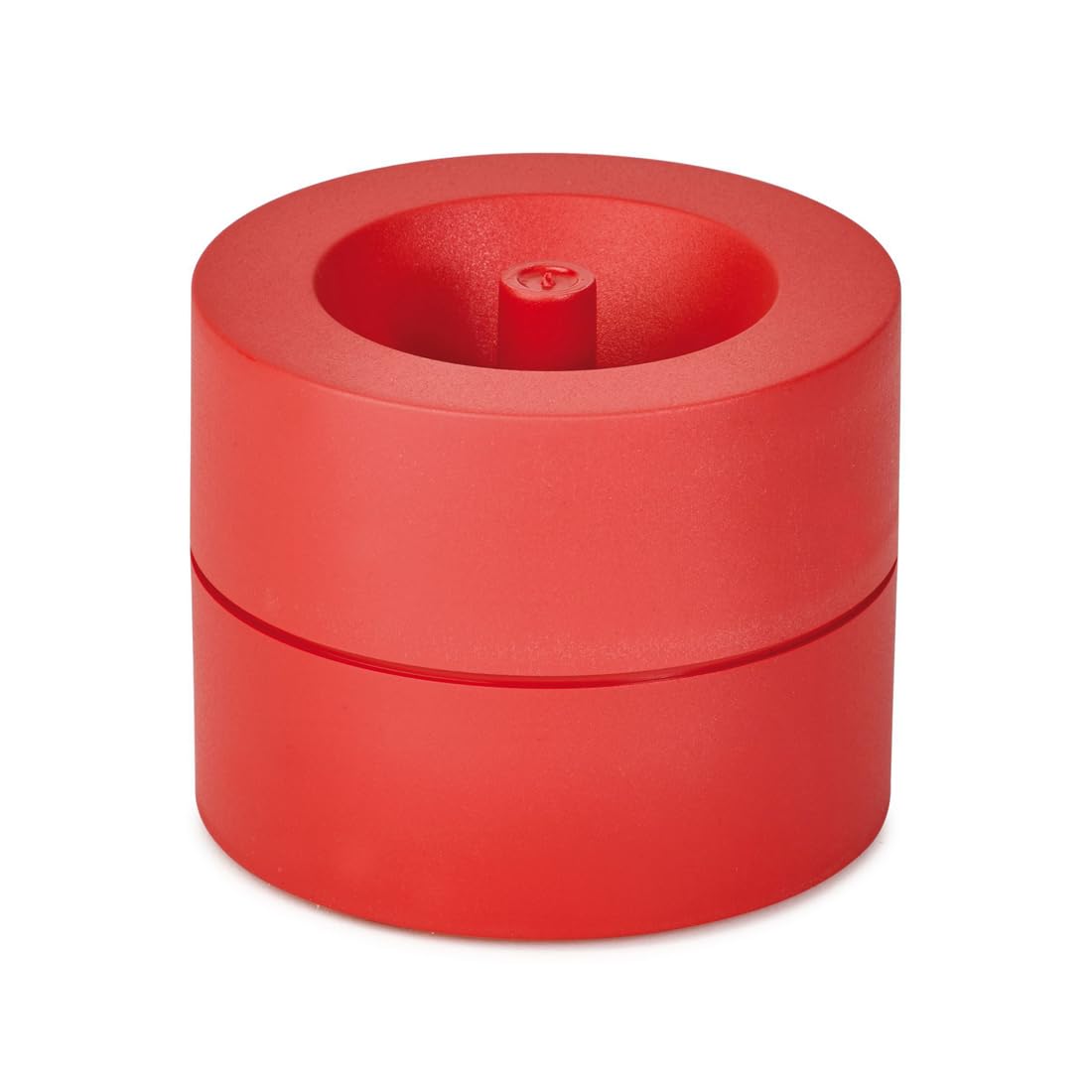 Maul MAULpro Eco Staple Dispenser | Sustainable Desk Organiser for Storage of Paper Clips | Organiser for the Office and Workplace | Includes 15 Clips | Red