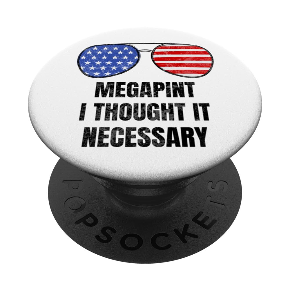 Megapint Distressed Red Wine Drinker American Flag PopSockets Swappable PopGrip