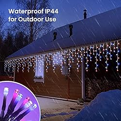 Christmas Icicle Lights, 29.5ft 360 LED Icicle