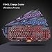 BlueFinger Gaming Keyboard Mouse Headset Combo,USB Wired 3 Color Crack Backlit Keyboard,Blue LED Light Gaming Headset,Gaming Keyboard Set for Computer PC Game Office Workthumb 2