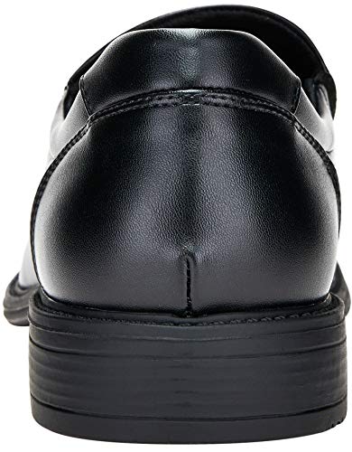 VEPOSE Men's Slip on Dress Shoes Formal Square Toe Loafer Oxfords(10.5,Black) - Thumbnail 4