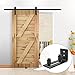 Barn Door Floor Guide Roller - Wall Mount Adjustable Channel Stay Roller with 8 Different Setups Fit for All Sliding Barn Doors, Sits Flush to Floor, Black Powder Coated Bottom Bracket Hardware