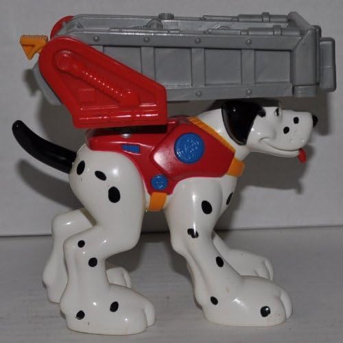Smokey the Firedog with Ladder Animal Team (Retired) Rescue Hero - Fisher Price Action Figure - Non Violent Doll Toy Rescue Heroes - Loose Out Of Package & Print (OOP)