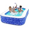 PERLECARE Inflatable Pool, Swimming Pool for Kiddie, Kids, Adults, Toddlers, 120” x 72” x 22” Backyard/Garden/Outdoor…
