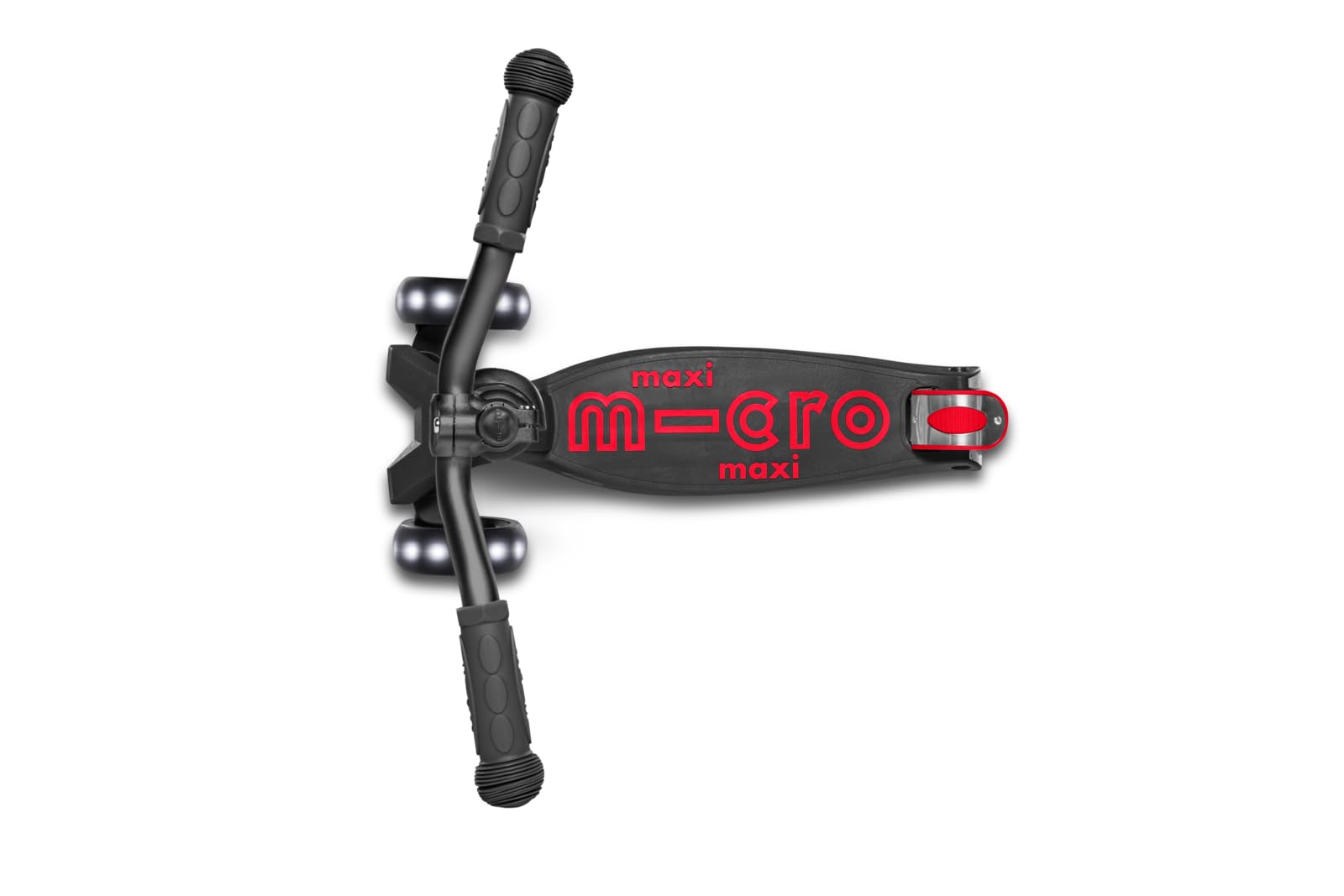 Micro Kickboard - Maxi Deluxe Pro LED Kick Scooter - Smooth-Gliding, 3-Wheeled, Light-Up Wheels, Lean-to-Steer Design with Fat, Stable Wheels and Chopper-Style Handlebars for Ages 5-12