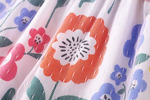 Little Girls Tunic Dress Floral Gauze Skirt Dot Shirt Girls 18M - Thumbnail 4