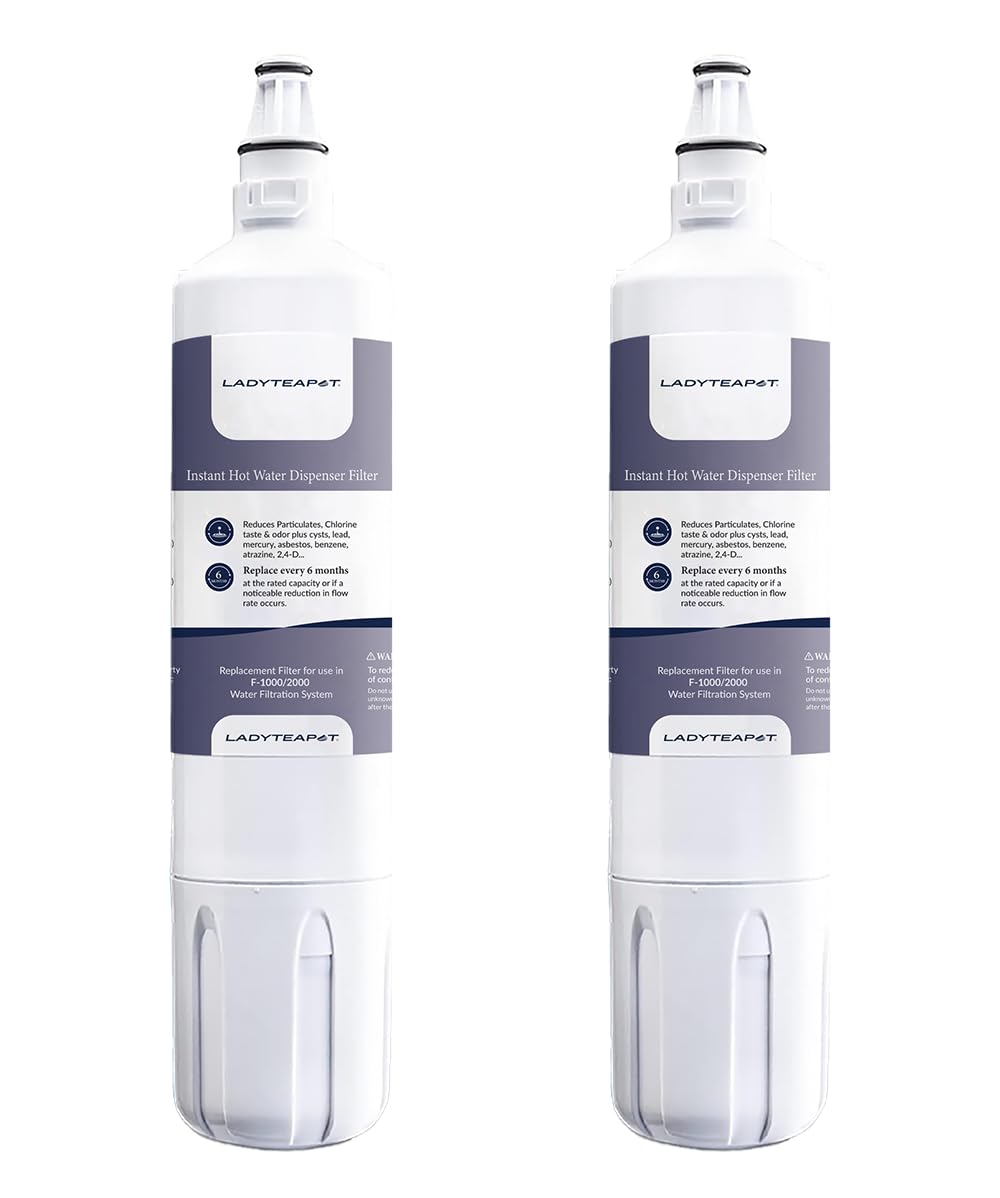 Photo 1 of **USED - MINOR DAMAGE**
Ladyteapot F-2000 Water Filter, Compatible With InSinkErator F-2000, F-1000, Water Filter Replacement (2 Pack)