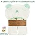 Premium Extra Soft Hooded Bamboo Baby Bath Towel, Organic Hypoallergenic Towels, Boys & Girls, Ties on Parent's Neck, with eBook, Sized from Infant to Toddler, Baby Shower Gift Set