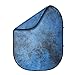 Fovitec - 5'x6.5' Hand-Painted Blue Pop-Up Collapsible Backdrop for Video & Photo