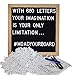 Mother of all Design Changeable Felt Letter Board with a Massive 680 Letters Numbers & Symbols - 10 x 10 inches