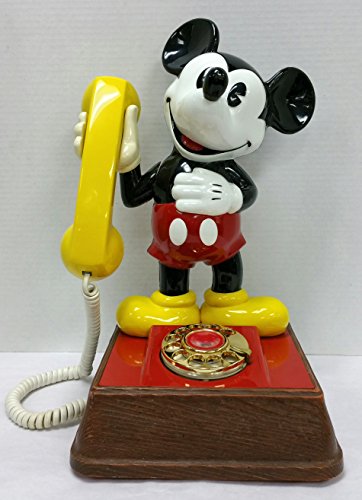 The Mickey Mouse Phone, Model DMBF 8000; Vintage Rotary Dial Phone