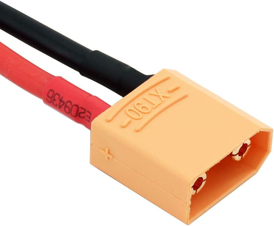 OliYin 3pcs XT90 Male to XT60 Female Connector Converter Adaptor with 12awg 1.96inch Cable(Pack of 3), Yellow - Image 5