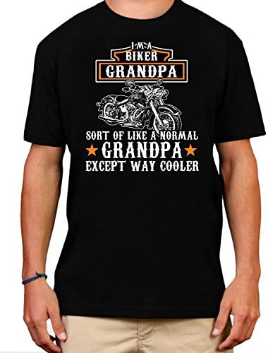 I'm A Biker Grandpa Sort of Like Normal Except Way Cooler Mens Tshirt