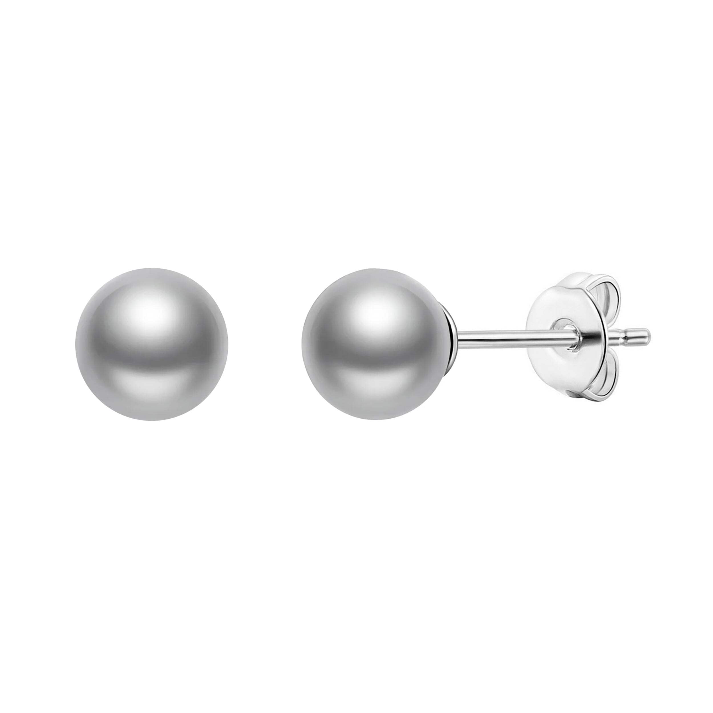 Philip Jones Grey Shell Pearl Earrings