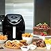 [2019] Air Fryer XL Best 5.5 QT 8-in-1 By (B. WEISS) Family Size Huge capacity,With Airfryer accessories; PIZZA Pan, (50 Recipes Cook Book),Toaster rack, Cooking Divider. XXL