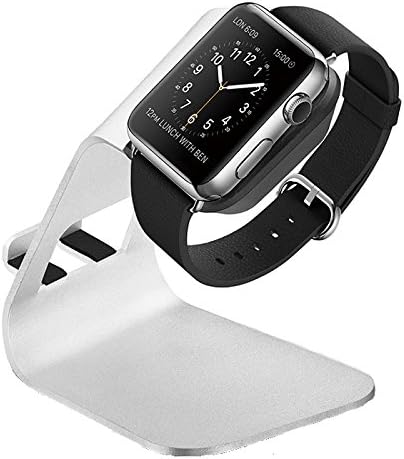 SelfTek 2 in 1 Multi-Device Charging Charger Stand For All IPhone &amp; IWatch With Aluminum Made Docking Station