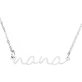 HUTIMY Nana Necklace for Women Grandma from Granddaughter Grandkids Necklaces Mohters Day Best Gifts for Nana