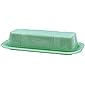 Tablecraft HJ124 Jadeite Glass Collection Butter Dish, 6.75 x 3.25 x 2.25, Green