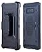 Galaxy Note 8 Case, Lontect Full-body Rugged Holster Case [Kickstand] Heavy Duty Dual Layer Combo Cover case with Locking Belt Swivel Clip for Samsung Galaxy Note 8 - Black
