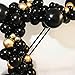 PartyWoo Gold and Black Balloons, 60 pcs of Black Balloons, Gold Metallic Balloons for Black Gold Party Decorations, Hip Hop Party Decorations, Hollywood Party Decorations, Disco Party Decorations