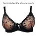 Freahap Lace Pocket Bra for Silicone Breastforms Crossdress Black 42D