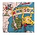 Minnesota State Map Souvenir Towel