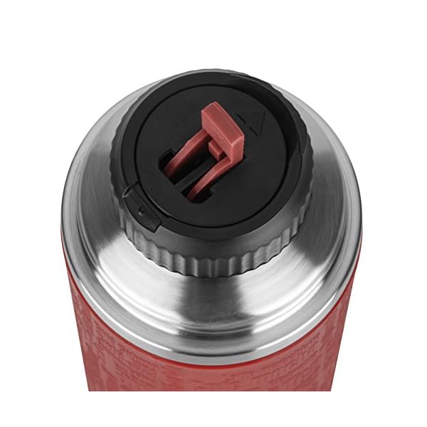 Emsa 515715 Senator Manschette Isolierflasche, Mobil genieÃen, 1,0 L, Safe Loc Verschluss, rot – Bild 6