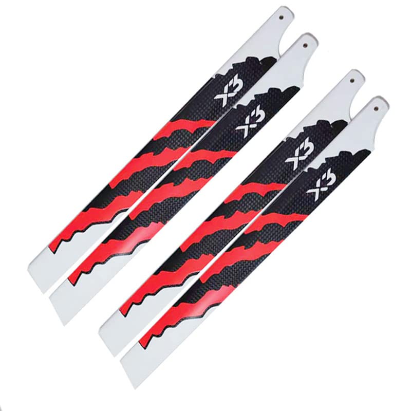Photo 1 of STASRC 360mm Carbon Fiber Main Rotor Blades for Trex 450L X360 465 Helicopter Remote Control Helicopter
