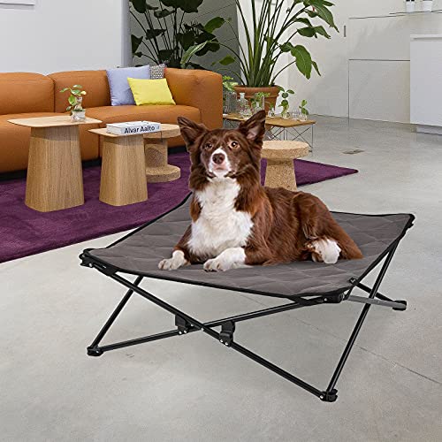KINGCAMP Stable Portable Raised Dog Bed Pet Cot Folding Cooling