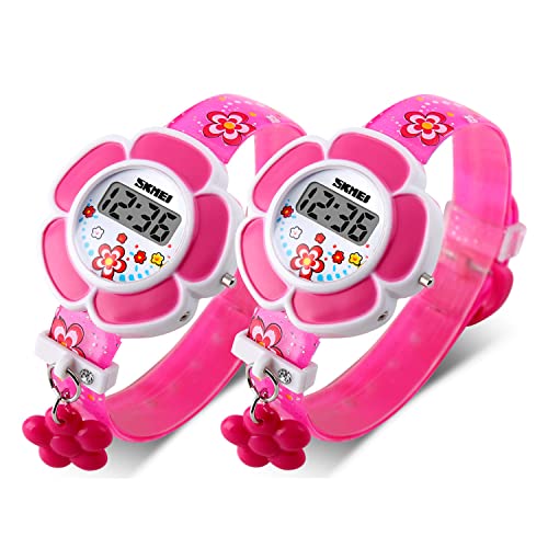 OLAZONE Kids Watch Girl Flower Shape Watch Novelty Cartoon Digital